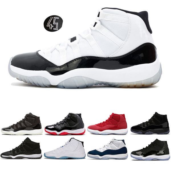 designer 11 new 11s mens basketball shoes concord 45 university blue platinum tint trainers women sneakers men sports shoe zapatos run, White;red 
designer 11 new 11s mens basketball shoes concord 45 university blue platinum tint trainers women sneakers men sports shoe zapatos run, White;red