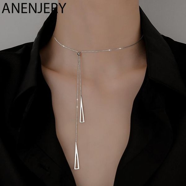 anenjery 925 sterling silver geometric triangle necklace for women adjustable clavicle chain necklace jewelry gifts s-n752
anenjery 925 sterling silver geometric triangle necklace for women adjustable clavicle chain necklace jewelry gifts s-n752