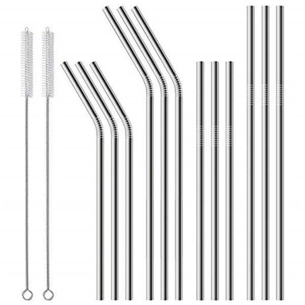drinking reusable straight and bend metal straws extra long stainless steel straw cleaning brush for beer fruit juice
drinking reusable straight and bend metal straws extra long stainless steel straw cleaning brush for beer fruit juice