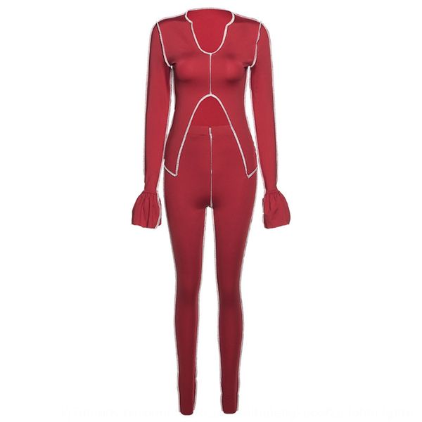 wind new style 2020 autumn women's fashion line sleeve horn horn dance fitness suit omsb4, Gray
wind new style 2020 autumn women's fashion line sleeve horn horn dance fitness suit omsb4, Gray