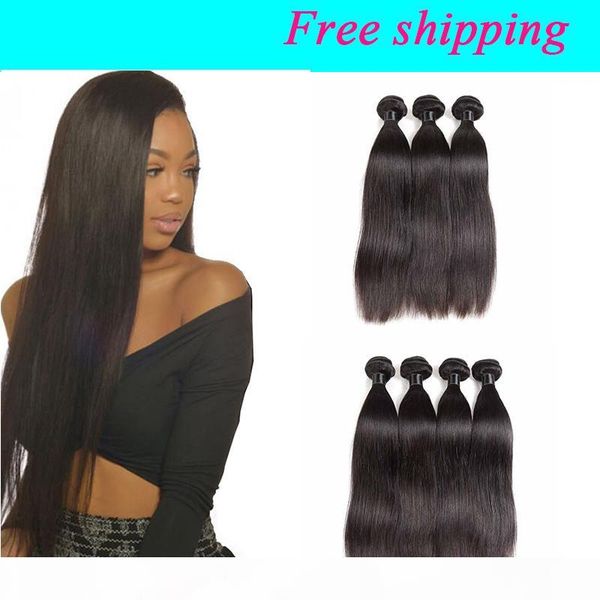 brazilian virgin straight hair bundles 3 4 pieces lot unprocessed peruvian indian malaysian remy silk straight human hair weaves free, Black
brazilian virgin straight hair bundles 3 4 pieces lot unprocessed peruvian indian malaysian remy silk straight human hair weaves free, Black