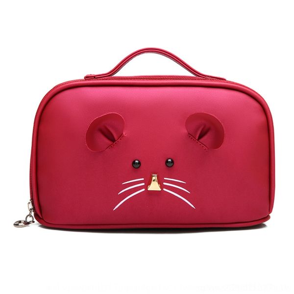 qbxsq new small makeup cosmetic storage storage cute portable bagkorean capacity wash bag portable nail large bag did8i