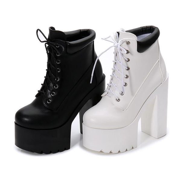 14cm thick heel super high heel hate sky dance t stage nightclub knight boots short boots women's shoes, Black
14cm thick heel super high heel hate sky dance t stage nightclub knight boots short boots women's shoes, Black