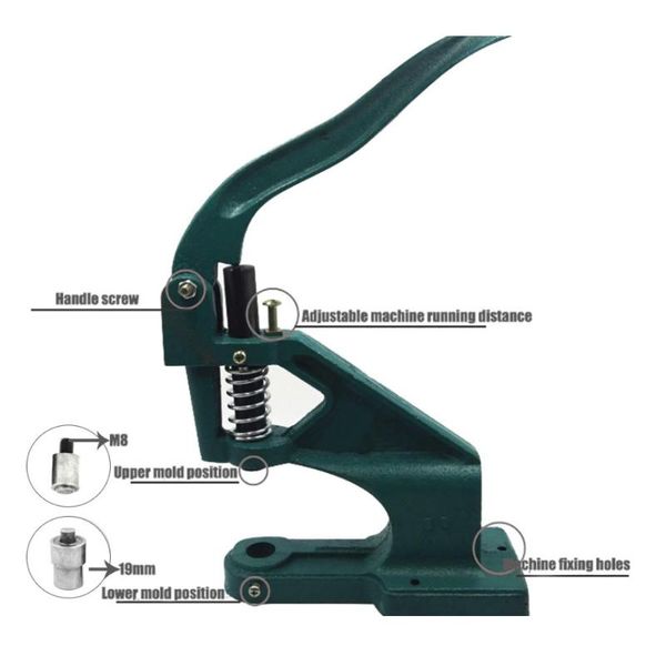 hand press.sewing and repair. clothing & accessories. button. rivet. eyelets. tool.button mold. press button machine, Blike;white
hand press.sewing and repair. clothing & accessories. button. rivet. eyelets. tool.button mold. press button machine, Blike;white