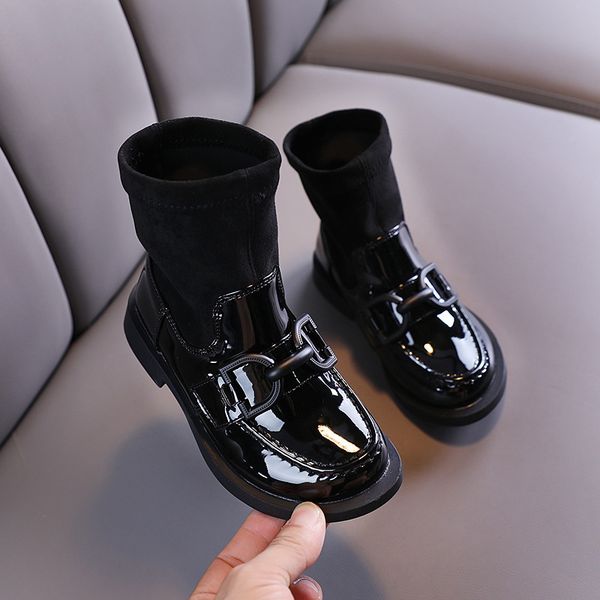 autumn and winter girls casual short bright princess boots leather children shoes, Black;grey
autumn and winter girls casual short bright princess boots leather children shoes, Black;grey