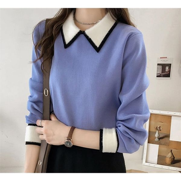 baharcelin women girl winter full sleeve pullover crew neck knitted sweaters cute sweet basic knitwear outwear y200720, White;black
baharcelin women girl winter full sleeve pullover crew neck knitted sweaters cute sweet basic knitwear outwear y200720, White;black