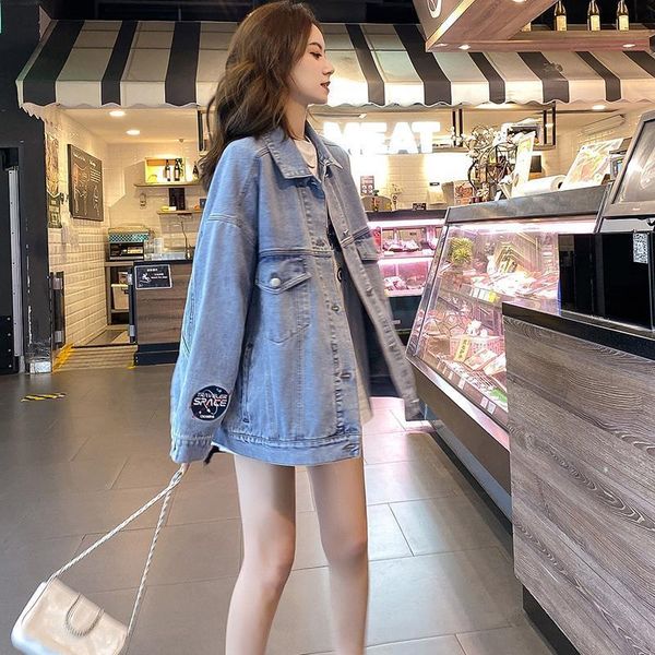 2021 new new cuff embroidery single-breasted denim jacket female casual short student on ch4v, Black;brown
2021 new new cuff embroidery single-breasted denim jacket female casual short student on ch4v, Black;brown