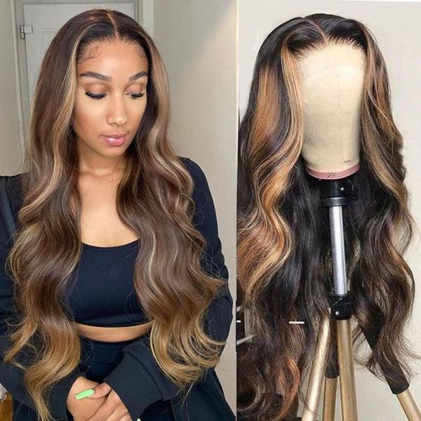lace wigs #4/27 highlight ombre blonde human hair body wave brazilian remy pre plucked 13x6x1 front women, Black;brown
lace wigs #4/27 highlight ombre blonde human hair body wave brazilian remy pre plucked 13x6x1 front women, Black;brown