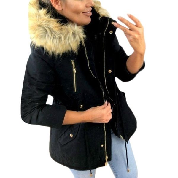 coat women fashion winter warm hooded jacket casual faux fur coat outwear short female slim thicken outerwear #45, Black;brown
coat women fashion winter warm hooded jacket casual faux fur coat outwear short female slim thicken outerwear #45, Black;brown