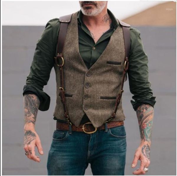 men suit vest for wedding party vintage slim fit gentleman business waistcoat groomsmen casual single breasted suit waistcoats1, Black;white
men suit vest for wedding party vintage slim fit gentleman business waistcoat groomsmen casual single breasted suit waistcoats1, Black;white