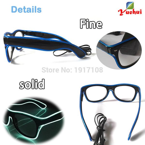 flashing el led glasses party decorative luminous lighting colorful for bright light festival gift with dc-3v steady on inverter
flashing el led glasses party decorative luminous lighting colorful for bright light festival gift with dc-3v steady on inverter