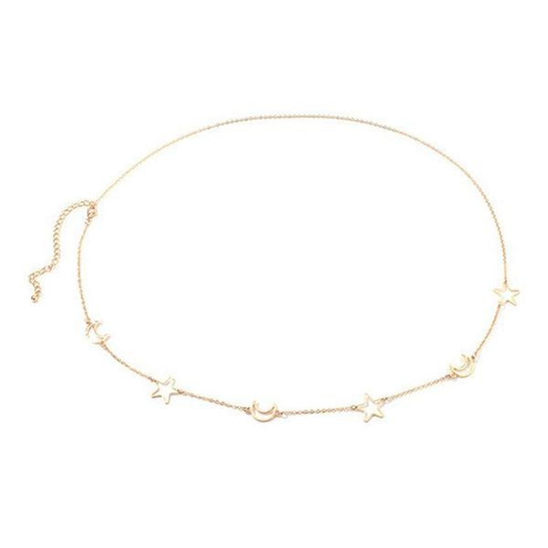 waist chain european and american style hollow-out moon star decor alloy beautiful belly chain waist body jewelry for women, Silver
waist chain european and american style hollow-out moon star decor alloy beautiful belly chain waist body jewelry for women, Silver