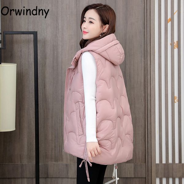 orwindny women warm vest winter sleeveless jacket coat pleated plus size 5xl waistcoat outerwear solid hooded warm vest indoor 1023, Black;white
orwindny women warm vest winter sleeveless jacket coat pleated plus size 5xl waistcoat outerwear solid hooded warm vest indoor 1023, Black;white