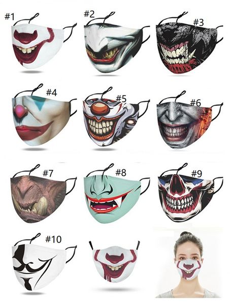 with 2 pm2.5 filters halloween mask christmas clown face mask designers fashion masks fanny facemask dustproof windproof party masks f102304, Black;white
with 2 pm2.5 filters halloween mask christmas clown face mask designers fashion masks fanny facemask dustproof windproof party masks f102304, Black;white