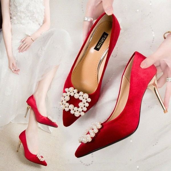 red bridesmaid wedding shoes stiletto high heels luxury pearl buckle party dress shoes elegant lady pumps zapatos mujer #cc8u
red bridesmaid wedding shoes stiletto high heels luxury pearl buckle party dress shoes elegant lady pumps zapatos mujer #cc8u