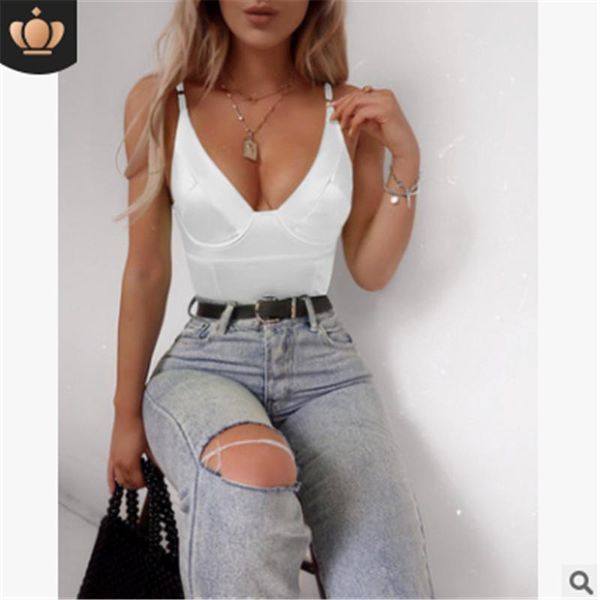 2020 new womens sleeveless cami fashion bodysuit camisole leotard vest, Black;white
2020 new womens sleeveless cami fashion bodysuit camisole leotard vest, Black;white