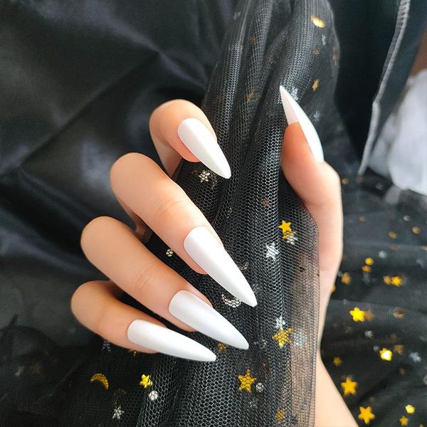 false nails 24 pcs matte white gel frosted fake reusable ultra thin long almond shape solid color with glue sticker, Red;gold
false nails 24 pcs matte white gel frosted fake reusable ultra thin long almond shape solid color with glue sticker, Red;gold