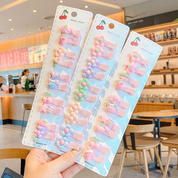 10 pcs/set children cute sweet cartoon flower barrettes hairpins girls baby lovely ornament hair clips gift kid hair accessories, Slivery;white
10 pcs/set children cute sweet cartoon flower barrettes hairpins girls baby lovely ornament hair clips gift kid hair accessories, Slivery;white
