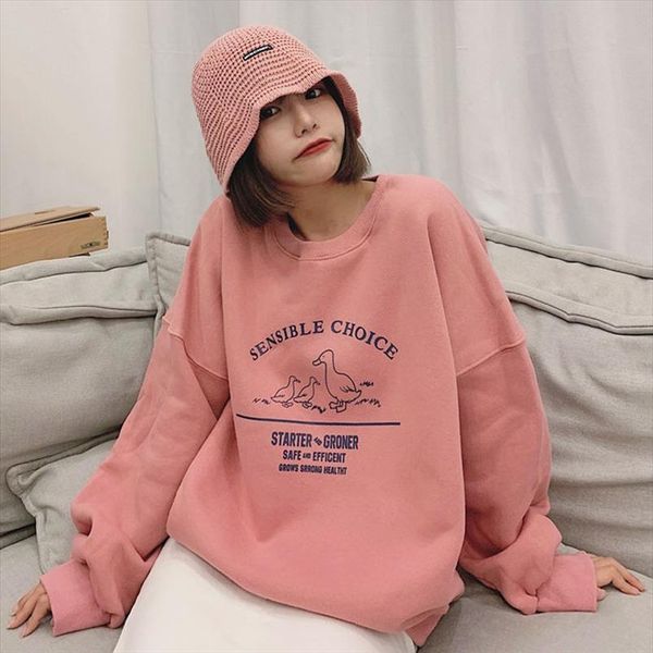 korea vintage winter womens ins harajuku letter print chic long sleeved sweet fashion overszie loose casual pink sweatshirt, Black
korea vintage winter womens ins harajuku letter print chic long sleeved sweet fashion overszie loose casual pink sweatshirt, Black