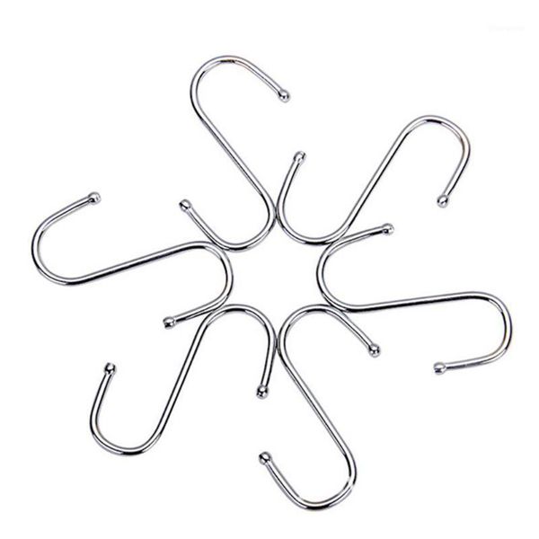 12pcs hangers kitchen storage rack s-shape household organizer bathroom hook silver practical stainless steel1
12pcs hangers kitchen storage rack s-shape household organizer bathroom hook silver practical stainless steel1