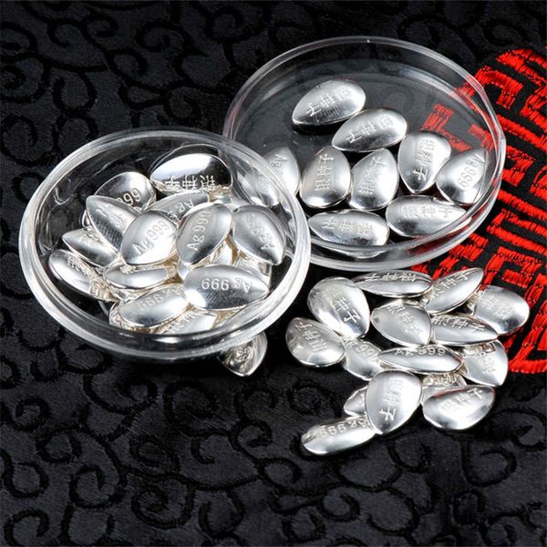 silver ingot 999 sterling silver solid silver seed ingot zhen ying melon seeds authentic white red envelope gift weddin
silver ingot 999 sterling silver solid silver seed ingot zhen ying melon seeds authentic white red envelope gift weddin