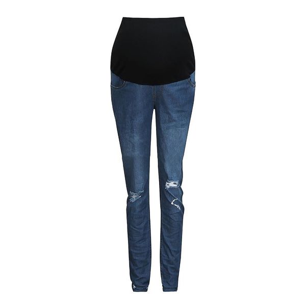 women's jeans pregnant women elastic fashionable hole design high waist fashion slim fitting pencil pants versatile woman, Blue
women's jeans pregnant women elastic fashionable hole design high waist fashion slim fitting pencil pants versatile woman, Blue