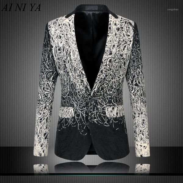 men 's casual collar blazers youth handsome trend suit business brand fashion coat dance wedding clothes plus size 6xl1, White;black
men 's casual collar blazers youth handsome trend suit business brand fashion coat dance wedding clothes plus size 6xl1, White;black