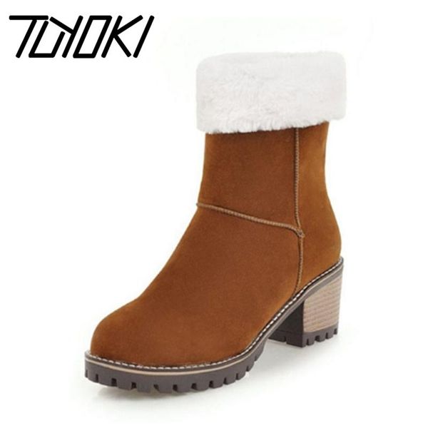 tuyoki vintage women high heels boots plus fur thick heel shoes women warm winte ankle boots office lady shoes size 33-43, Black
tuyoki vintage women high heels boots plus fur thick heel shoes women warm winte ankle boots office lady shoes size 33-43, Black
