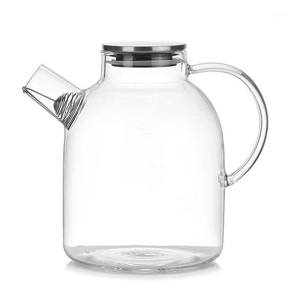 1800ml water pitcher, resistant transparent glass kettle teapot coffee juice jug with stainless strainer functional1
1800ml water pitcher, resistant transparent glass kettle teapot coffee juice jug with stainless strainer functional1