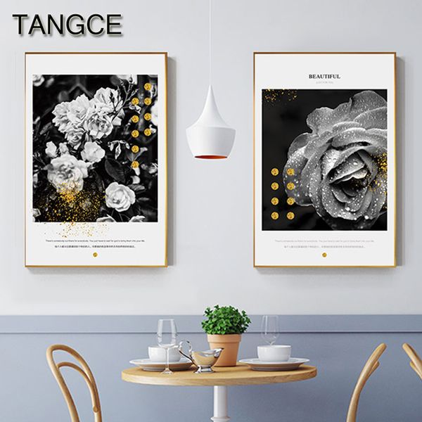 fashion black and white rose golden letter poster print nostalgic canvas painting for living room plant wall art cuadro nordic
fashion black and white rose golden letter poster print nostalgic canvas painting for living room plant wall art cuadro nordic