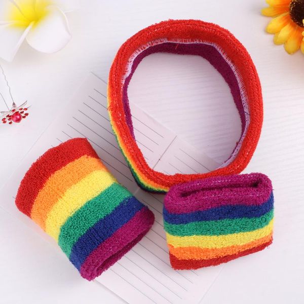 3 pieces striped sweatbands set includes 1 piece sports headband and 2 pieces wristbands sweatbands colorful cotton striped stre, Black;red
3 pieces striped sweatbands set includes 1 piece sports headband and 2 pieces wristbands sweatbands colorful cotton striped stre, Black;red