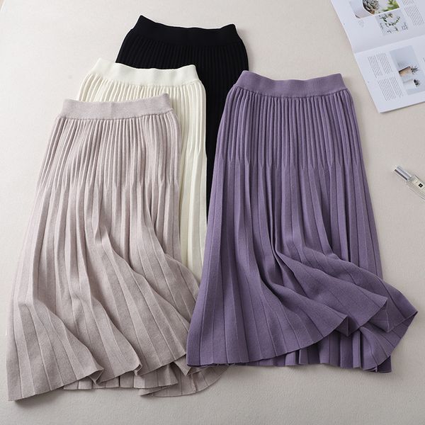 tripleleaf 2020 autumn and winter ladies long skirt new ladies high waist knitted skirt fashionable a-line pleated skirt y1214, Black
tripleleaf 2020 autumn and winter ladies long skirt new ladies high waist knitted skirt fashionable a-line pleated skirt y1214, Black