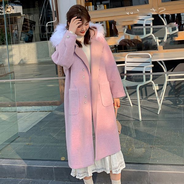 autumn winter new large-size women's korean style loose and thin collar woolen coat jacket, Black
autumn winter new large-size women's korean style loose and thin collar woolen coat jacket, Black