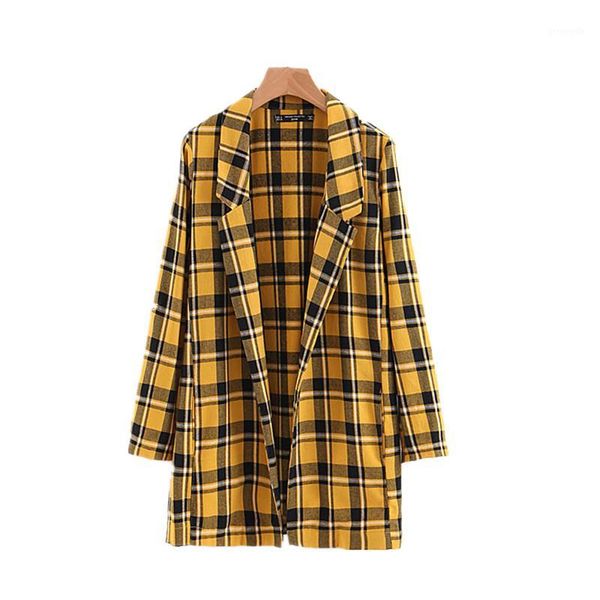 side slit open front checked coat and jackets women casual pockets turn-down collar coat women single breasted wide-waisted1, Black;brown
side slit open front checked coat and jackets women casual pockets turn-down collar coat women single breasted wide-waisted1, Black;brown
