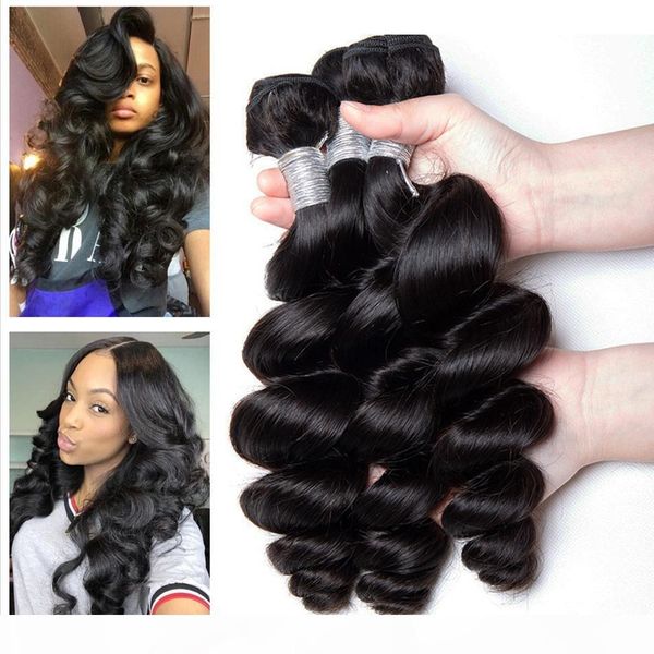 brazilian virgin human hair 3 bundles loose wave 100% unprocessed human hair weaves extensions 8-30 inch wholesale price quality can be dyed, Black
brazilian virgin human hair 3 bundles loose wave 100% unprocessed human hair weaves extensions 8-30 inch wholesale price quality can be dyed, Black