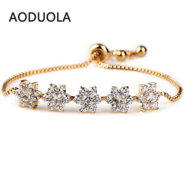 selling women sparkling flower cubic zirconia bracelet luxury bracelets & bangles for elegant party jewelry, Golden;silver
selling women sparkling flower cubic zirconia bracelet luxury bracelets & bangles for elegant party jewelry, Golden;silver