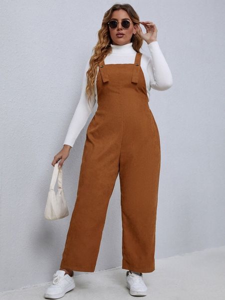 plus corduroy overall jumpsuit without sweater t6iw#, Black
plus corduroy overall jumpsuit without sweater t6iw#, Black