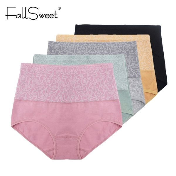 fallsweet 5 pcs/pack high waist women panties tummy control briefs cotton slimming underwear plus size y200425, Black;pink
fallsweet 5 pcs/pack high waist women panties tummy control briefs cotton slimming underwear plus size y200425, Black;pink