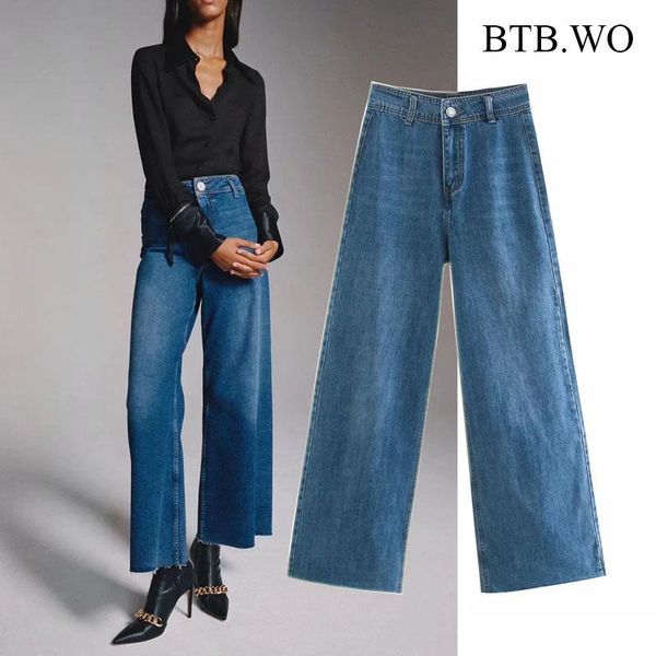 women 2020 fashion jeans retro washed straight faded wide leg jeans high waist zipper denim, Blue
women 2020 fashion jeans retro washed straight faded wide leg jeans high waist zipper denim, Blue