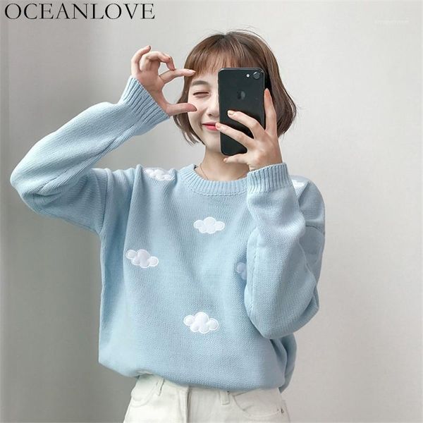 oceanlove 2019 autumn print sweater women sweet korean sueter mujer long sleeve o-neck knitting clothes casaco feminino 123571, White;black
oceanlove 2019 autumn print sweater women sweet korean sueter mujer long sleeve o-neck knitting clothes casaco feminino 123571, White;black