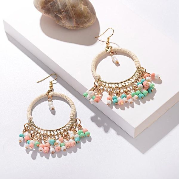 2020 bohemian boho colorful tassel earrings for women handmade ethnic round acrylic beads dangle earrings fashion jewelry1, Silver
2020 bohemian boho colorful tassel earrings for women handmade ethnic round acrylic beads dangle earrings fashion jewelry1, Silver