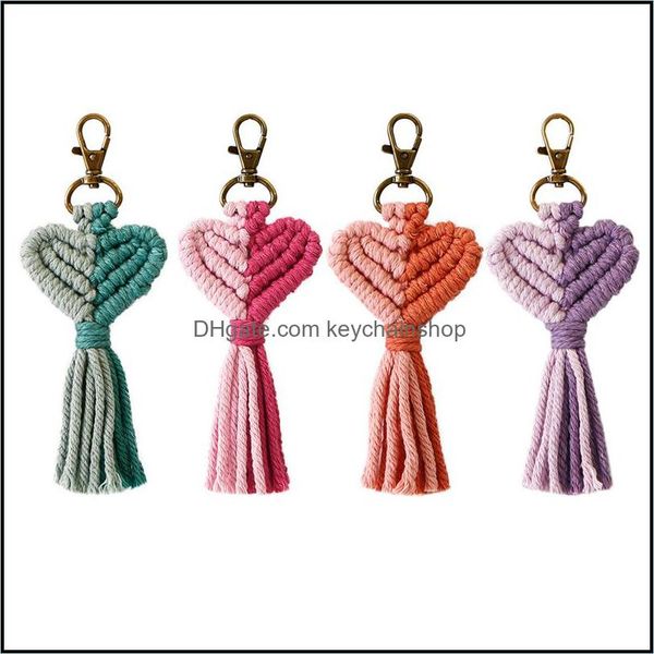 keychains fashion accessories handmade heart pendant women rame tassel braided key chains drop delivery 2021 1bsec, Silver
keychains fashion accessories handmade heart pendant women rame tassel braided key chains drop delivery 2021 1bsec, Silver