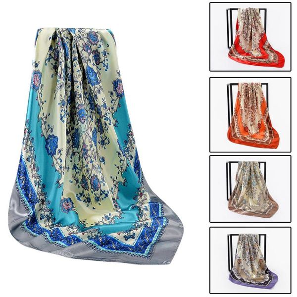 european and american 90x90cm women point printing scarf fashion retro female multipurpose shawl scarf men women all-match, Blue;gray
european and american 90x90cm women point printing scarf fashion retro female multipurpose shawl scarf men women all-match, Blue;gray