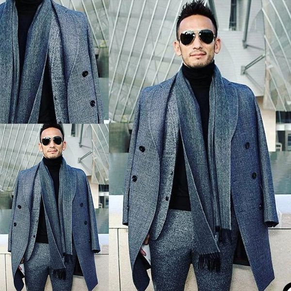 mens suits custom made wedding tuxedos wool blend three button peaked lapel groom suit slim fit two pieces man set jacket pants, Black;gray
mens suits custom made wedding tuxedos wool blend three button peaked lapel groom suit slim fit two pieces man set jacket pants, Black;gray