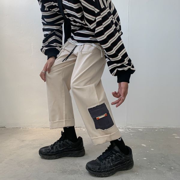 tsmxn loose cool work men's trendy autumn straight pants fashion casual korean casual pants ins capris gujfw, Blue
tsmxn loose cool work men's trendy autumn straight pants fashion casual korean casual pants ins capris gujfw, Blue