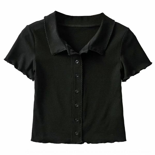 2020 summer new short sleeve women's ins lapel fungus t-shirt ee short sleeve t-shirt cardigan viawm, White
2020 summer new short sleeve women's ins lapel fungus t-shirt ee short sleeve t-shirt cardigan viawm, White