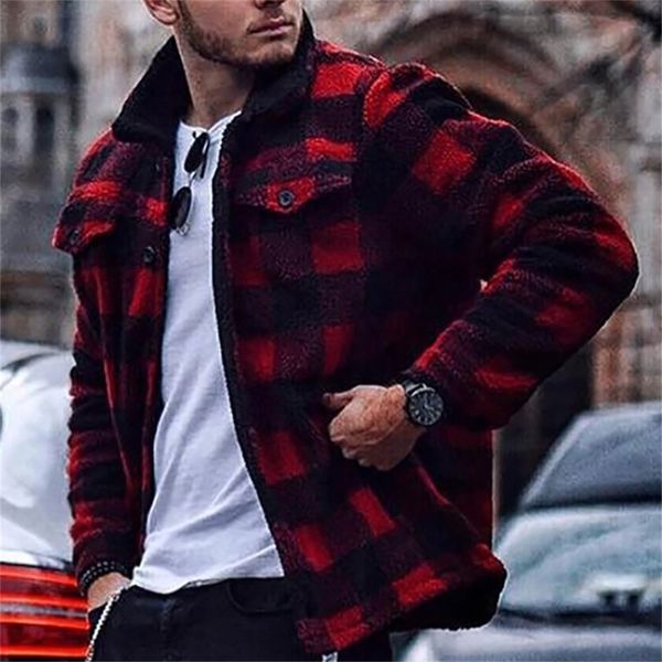 winter teddy fleece sweater red plaid fluffy cardigan double fleece cardigan plus size sherpa zipper sweaters warm streetwear 201201, White;black
winter teddy fleece sweater red plaid fluffy cardigan double fleece cardigan plus size sherpa zipper sweaters warm streetwear 201201, White;black