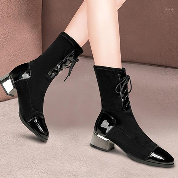 white mid-calf boots rock shoes woman boots-women winter footwear round toe low mid calf ladies autumn high heel 20201, Black
white mid-calf boots rock shoes woman boots-women winter footwear round toe low mid calf ladies autumn high heel 20201, Black