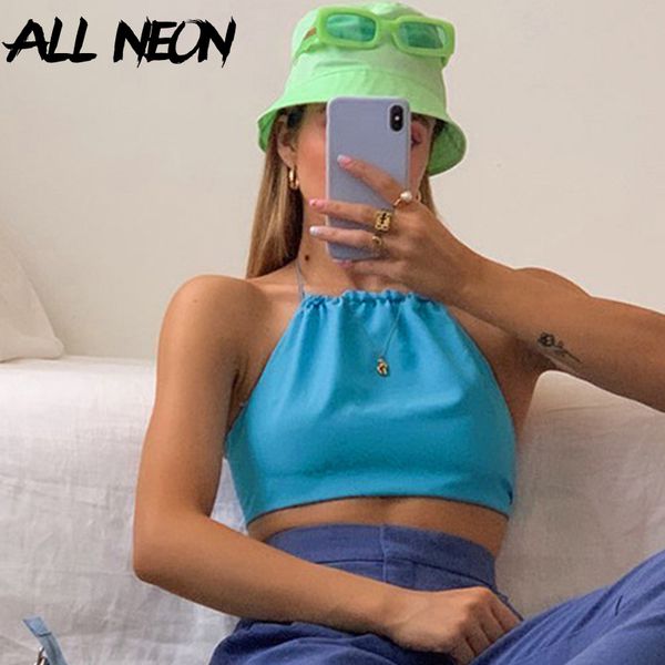 allneon fashion y2k halter bandage summer crop e-girl backless lace up sleeveless blue chiffon camis vintage partywear t200706, White
allneon fashion y2k halter bandage summer crop e-girl backless lace up sleeveless blue chiffon camis vintage partywear t200706, White