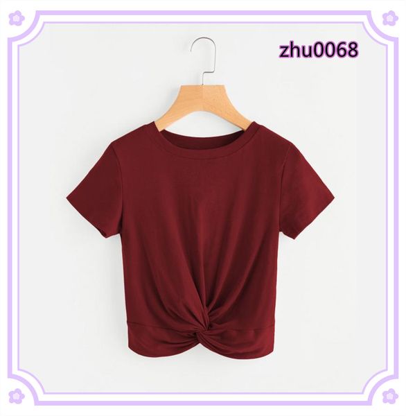 sport women crop short sleeves yoga shirt knotted push up sports breathable spotr wear for gym outfits, White;red
sport women crop short sleeves yoga shirt knotted push up sports breathable spotr wear for gym outfits, White;red